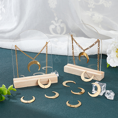 10Pcs 201 Stainless Steel 2-Loop Connector Charms STAS-BBC0001-21-1