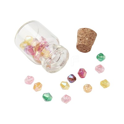 Clear Glass Jar Wishing Bottles Vials with Cork AJEW-JP0001-01-1