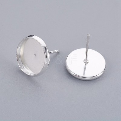 304 Stainless Steel Stud Earring Findings X-STAS-F188-01P-C-1