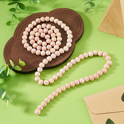 1 Strand Baking Paint Glass Beads Strands DGLA-TADJ0001-01F-1