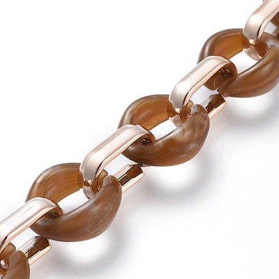 Transparent Acrylic Handmade Cable Chain AJEW-JB00547-05-1