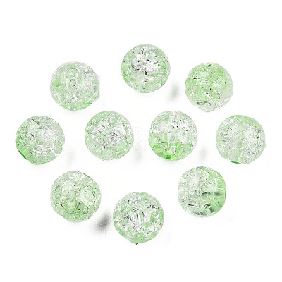 Transparent Crackle Acrylic Beads LS-CACR-N002-25B-1
