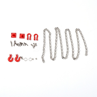 Alloy Car Tow Hook Trailer Chain Set FIND-WH0067-84-1