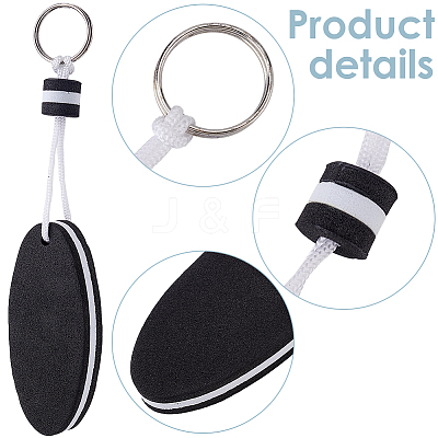 10Pcs Iron Plastic Keychains KEYC-GF0001-27A-1