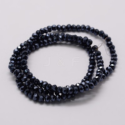 Electroplate Glass Bead Strands X-GLAA-K016-2x3mm-10PL-1