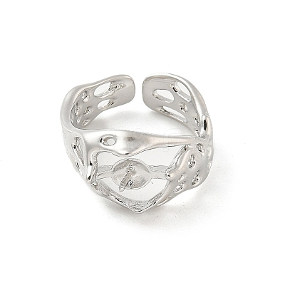 Brass Open Cuff Ring Settings LS-KK-G518-08P-01-1