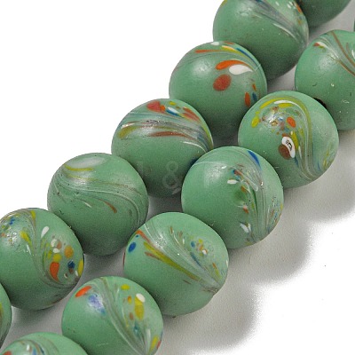 Handmade Lampwork Beads Strands BLOW-D006-07-1
