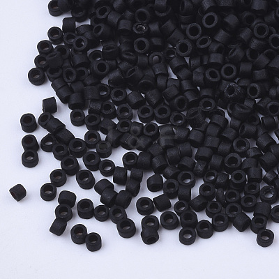 Opaque Glass Cylinder Beads SEED-Q036-01A-J01-1