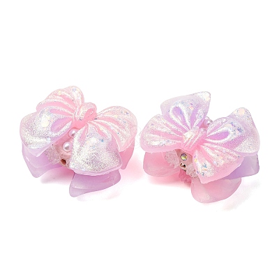 Luminous Opaque Resin & Rhinestone & Polymer Clay Beads RE-CBA1913-02D-1