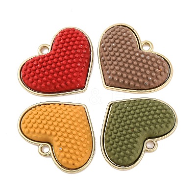 Spray Painted Alloy Pendants PALLOY-T067-11-1