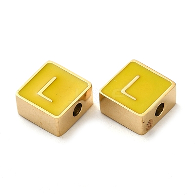 304 Stainless Steel Enamel Beads STAS-L022-293G-L-1