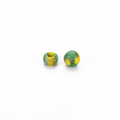 8/0 Two Tone Opaque Glass Seed Beads SEED-T006-01B-A05-1