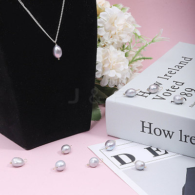 10Pcs Natural Freshwater Pearl Pendants FIND-CA0009-02B-1