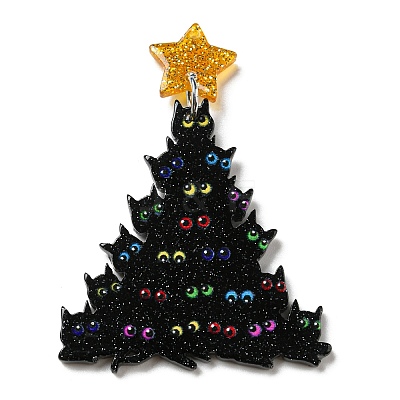 Christmas Themed Acrylic Pendants SACR-P023-B04-1