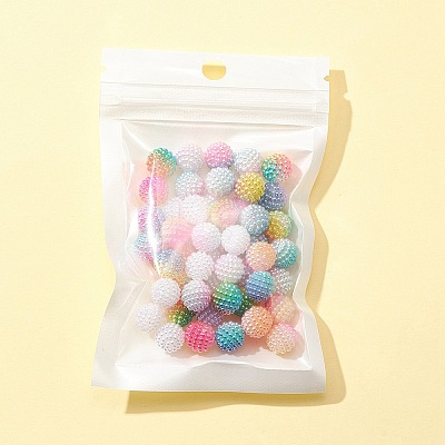 50Pcs 5 Colors Imitation Pearl Acrylic Beads OACR-FS0001-18-1