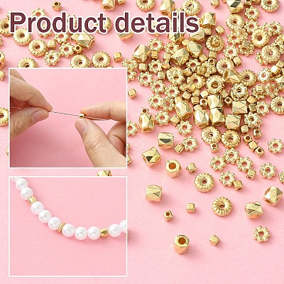 20G 4 Styles CCB Plastic Spacer Beads CCB-YW0001-36-1