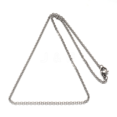 Non-Tarnish 304 Stainless Steel Cable Chain Necklace for Men Women STAS-L164A-01P-A-1