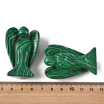 Dyed Synthetic Turquoise Carved Angle Figurines GG-CBA9C2C-A08-1