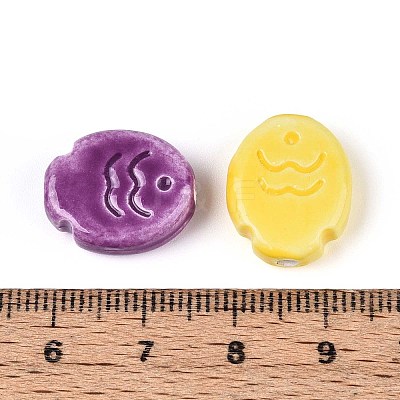 Handmade Porcelain Ceramic Beads PORC-T133-24M-1