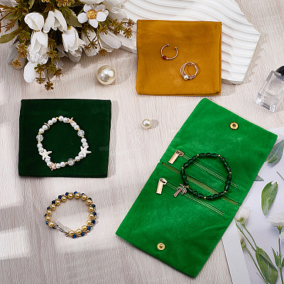 3Pcs 3 Colors Folding Velvet Jewelry Storage Bags for Earrings Rings Bracelets ABAG-CN0001-69A-1
