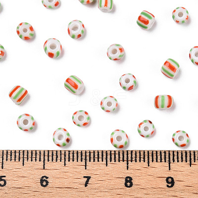 6/0 Opaque Colours Seep Glass Seed Beads SEED-F003-04A-07-1