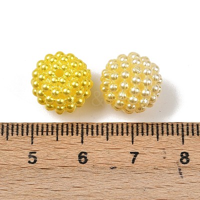 Imitation Pearl Acrylic Beads OACR-XCP0001-17A-1