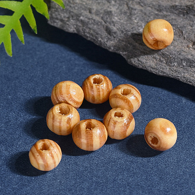 Undyed Natural Wood Beads X-TB611Y-6mm-LF-1