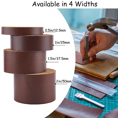 2M Flat AB Grade Cowhide Leather Cord AJEW-WH0479-73C-01-1