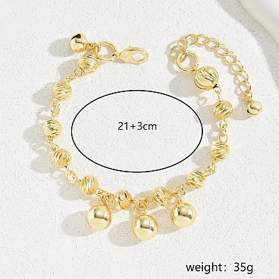 Bohemian Style Iron Tassel Round Charm Anklets for Women PB3389-1-1