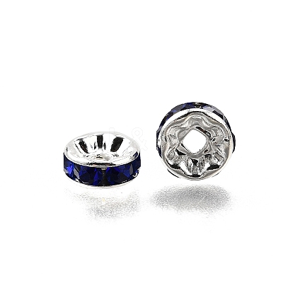 Brass Grade A Rhinestone Spacer Beads RB-A014-Z8mm-05S-1