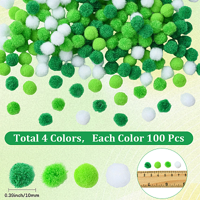 400Pcs 4 Colors DIY Doll Craft AJEW-SC0003-93D-1