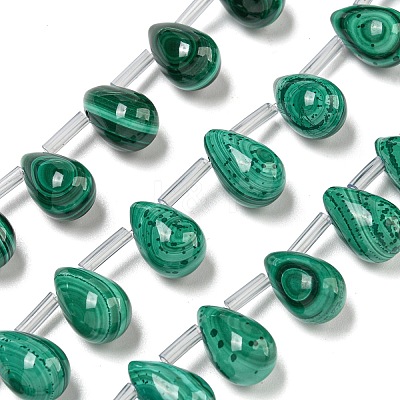 Natural Malachlite Beads Strands G-Q185-A01-02-1