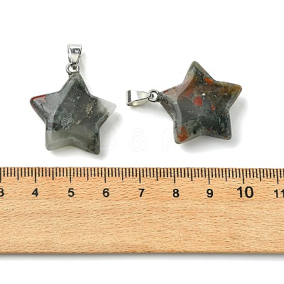Natural African  Bloodstone Pendants GG-K002-10I-1