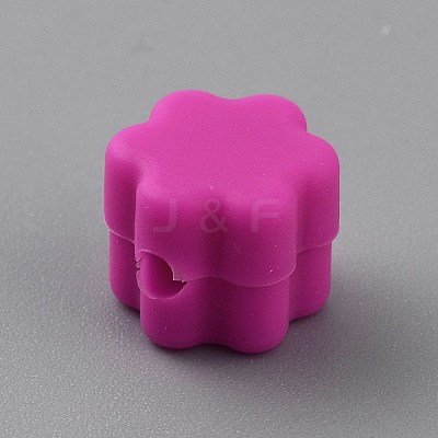 Flower Silicone Focal Beads SIL-TAC0008-10C-1