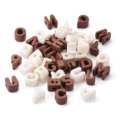 52Pcs 2 Bags 2 Colors Acrylic European Beads OACR-TA0004-45B-1