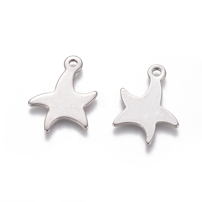 Non-Tarnish 201 Stainless Steel Pendants STAS-D0002-22P-1