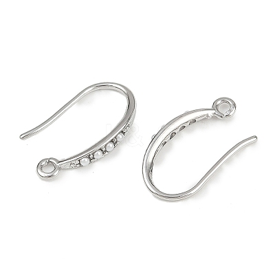 Brass Earring Hooks KK-B137-15P-01-1