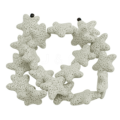 Natural Lava Rock Beads Strands X-G915-1-1