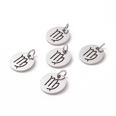 Non-Tarnish 304 Stainless Steel Charms STAS-Q201-T445-6S-1