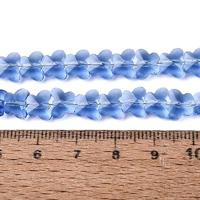 Transparent Glass Beads Strands GLAA-Q118-01A-B03-1