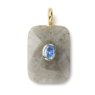 Natural Mixed Stone Faceted Pendants G-B186-01G-1