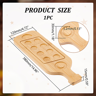 Bamboo 8 Tray Wine Glass Holder DIY-WH0430-912A-1