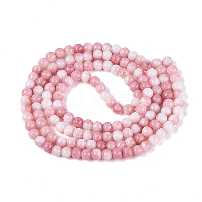 Ombre Effect Opaque Crackle Glass Beads Strands GLAA-Q106-01A-A13-1