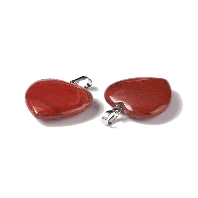 Natural Red Jasper Pendants G-G956-B61-FF-1