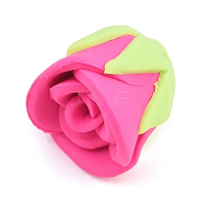 Handmade Polymer Clay Rose Flower Cabochons PY-CBA4D86-02B-1
