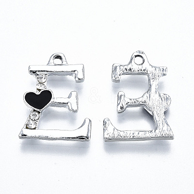 UV Plated Alloy Enamel Pendants PALLOY-S181-002-RS-1
