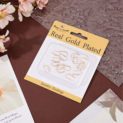 20Pcs Brass Micro Pave Clear Cubic Zirconia Earring Hooks KK-BBC0023-51-1