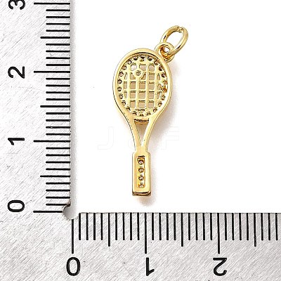 Brass Micro Pave Cubic Zirconia Pendants KK-Z125-12G-1