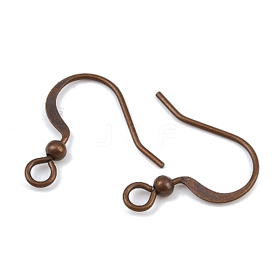 Brass French Earring Hooks X-KK-Q369-RC-1