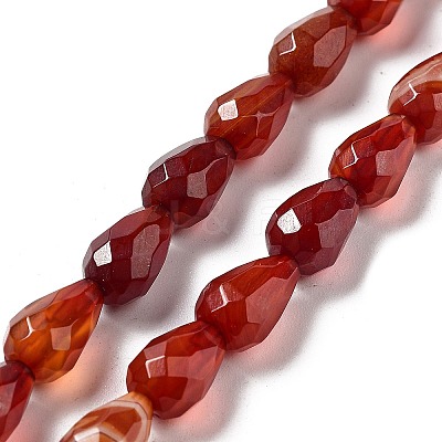 Natural Red Agate Beads Strands G-P520-B06-01-1